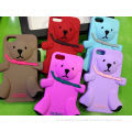 3d Lazy Bear Soft Iphone 4s 5 Protective Cases Silicon Dust Proof